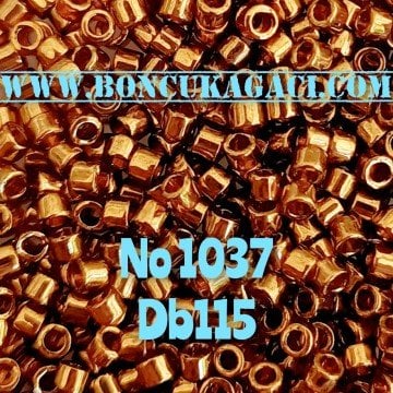 NO:1037 Miyuki Delica Boncuk 11/0 DB115 Açık Bakır