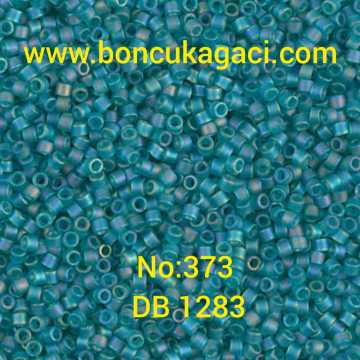 NO:373 Miyuki Delica , Miyuki Boncuk 11/0 DB1283 Mat Yanar Döner Yeşil