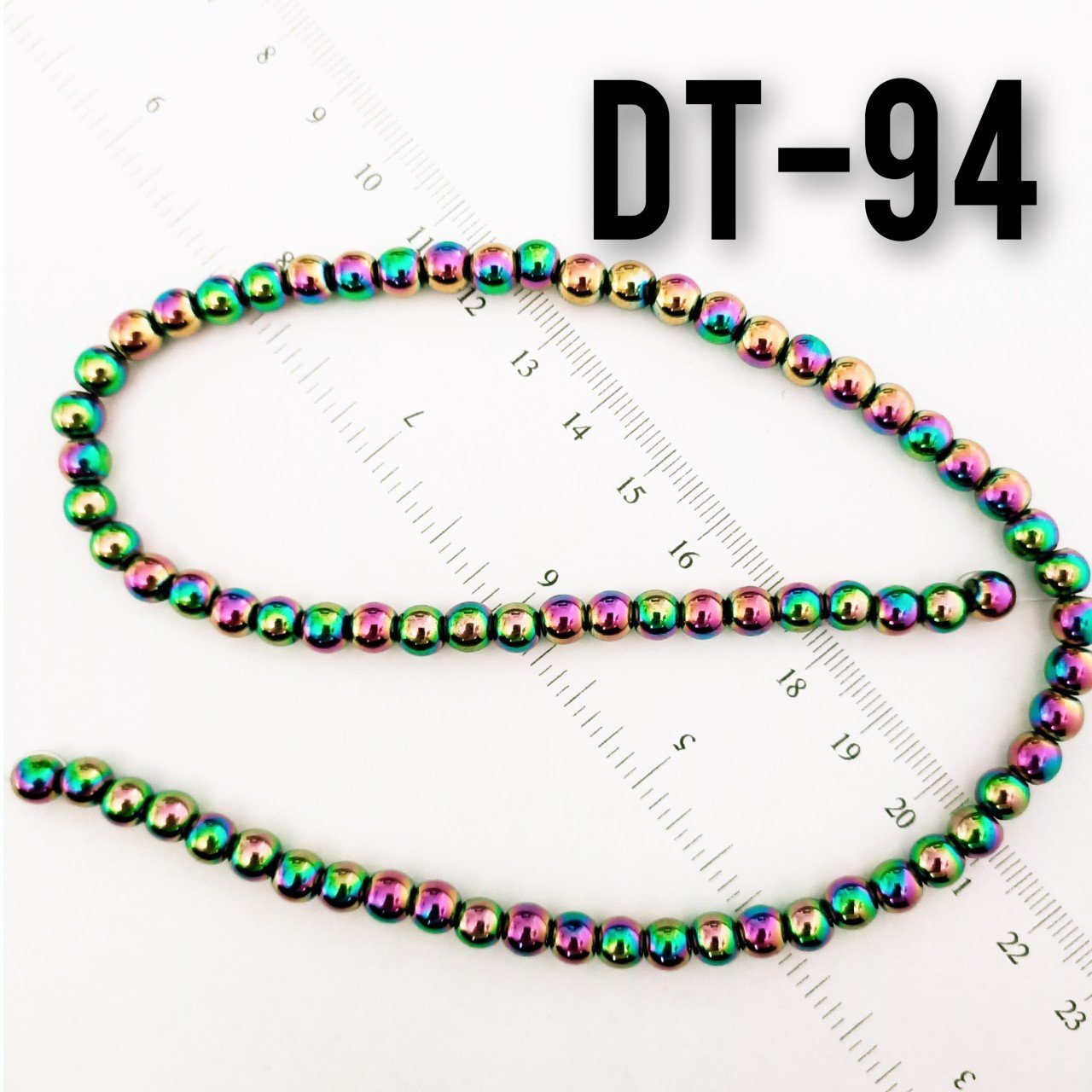 DT-094 Yuvarlak Mor Yanar Döner Renk Hematit 6 mm