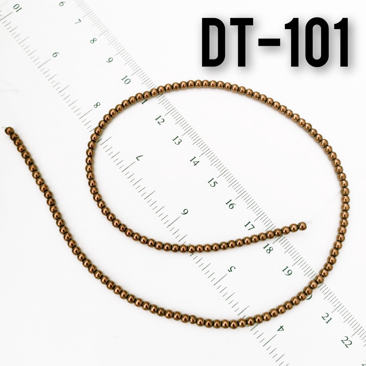 DT-101 Yuvarlak Bakır Renk Hematit 3 mm