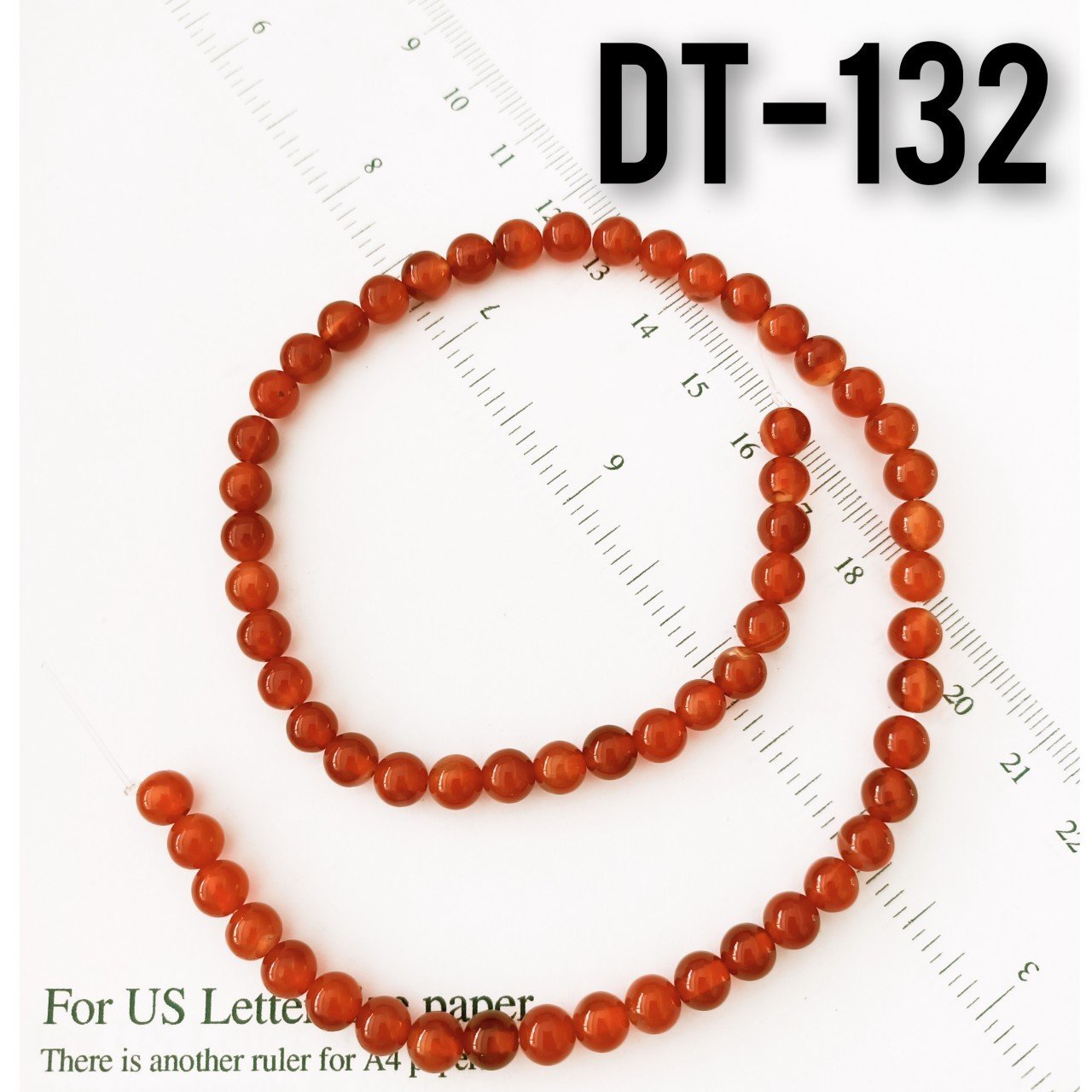 DT-132 Orjinal Renk Akik Taşı Dizi 6 mm