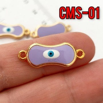CMS-01 Altın Kaplama Mineli Gözlü Aparat Lila