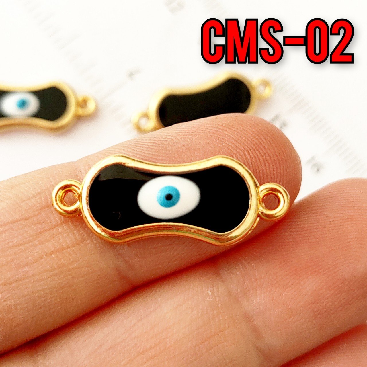CMS-02 Altın Kaplama Mineli Gözlü Aparat Siyah