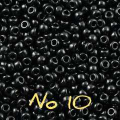 Miyuki Kum Boncuk , Miyuki Round Boncuk 8/0 No: 10 Opak Siyah 10 gr
