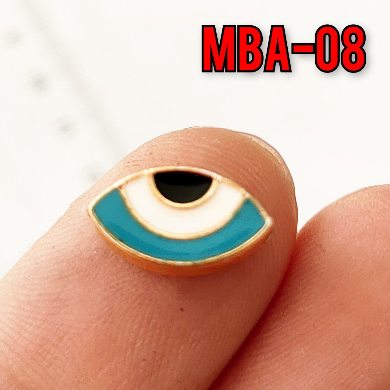 MBA-08 Altın Kaplama Mineli Göz Aparat 13*8 mm