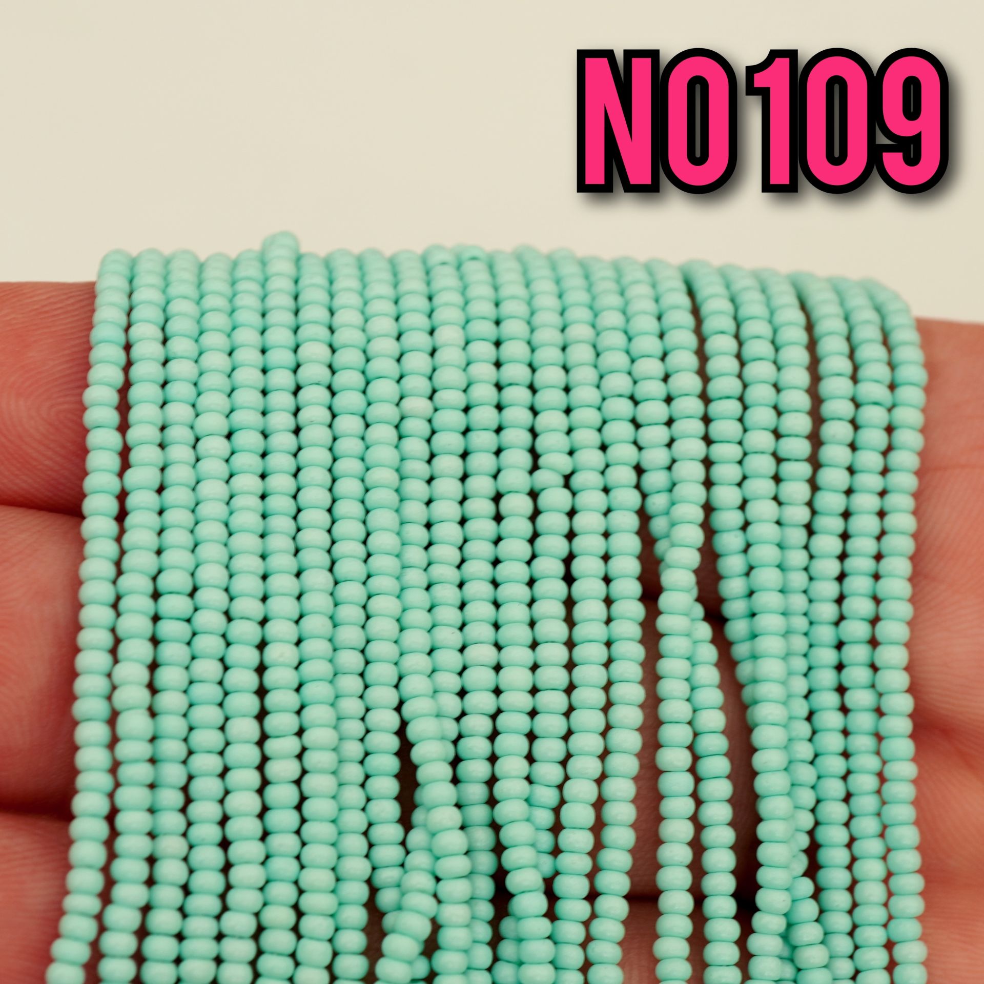 No: 109 Soft Turkuaz Preciosa Dizi Kum Boncuk 11/0