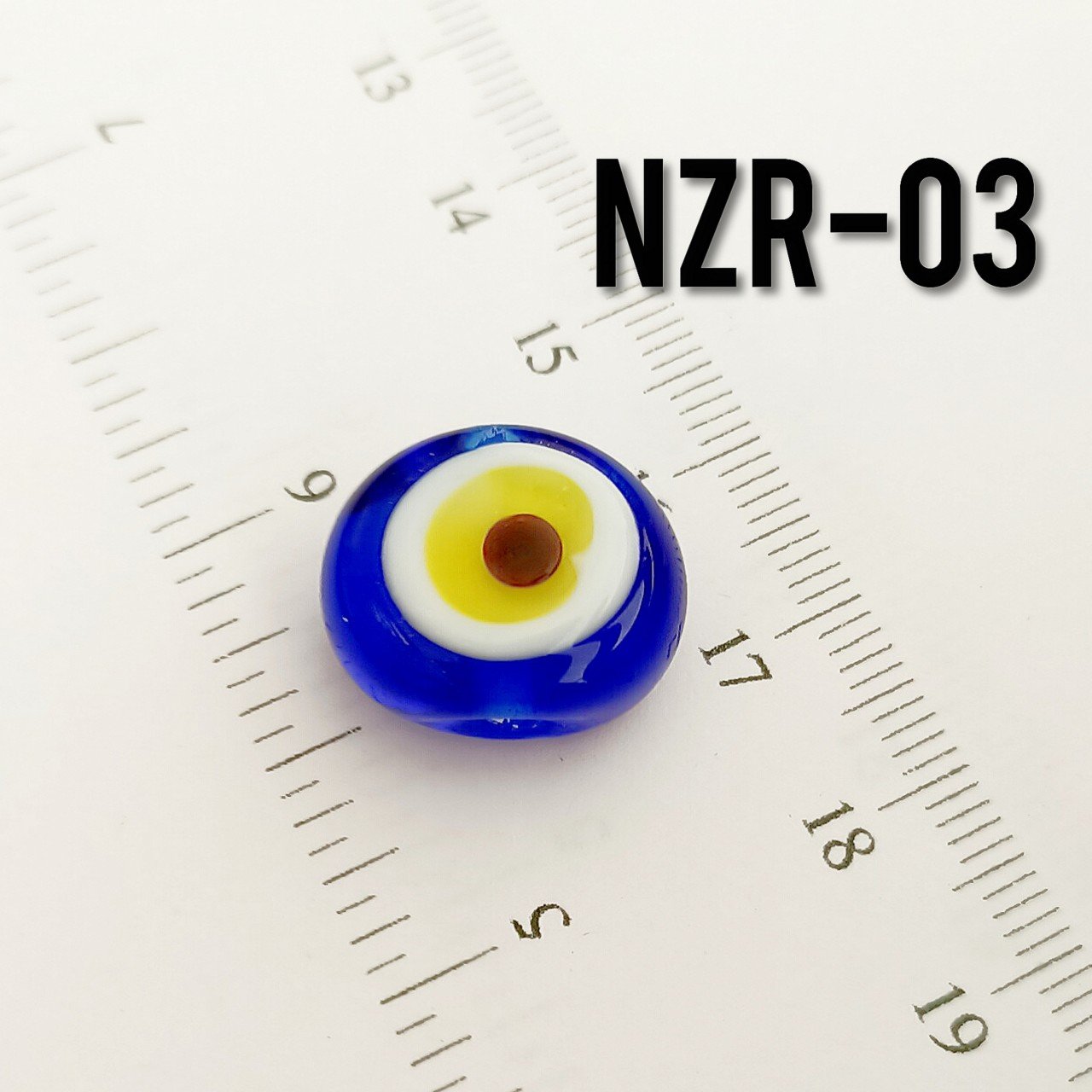 NZR-03 Murano Yassı Dana Gözü Boncuk