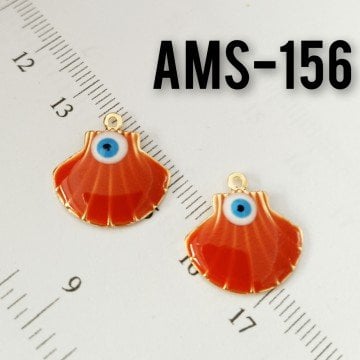 AMS-156 Altın Kaplama Kiremit Turuncu Mineli İstiridye