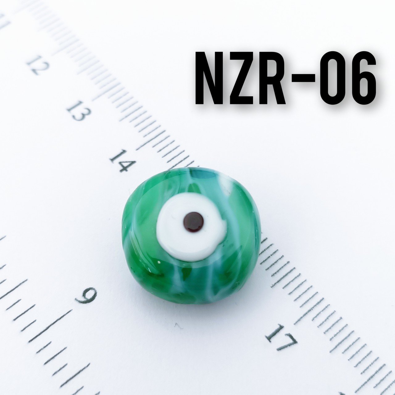 NZR-06 Murano Yassı Dana Gözü Boncuk