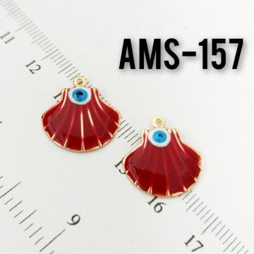 AMS-157 Altın Kaplama Bordo Mineli İstiridye