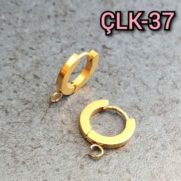 ÇLK-37 Altın Renk 316L Cerrahi Çelik Küpe Klipsi