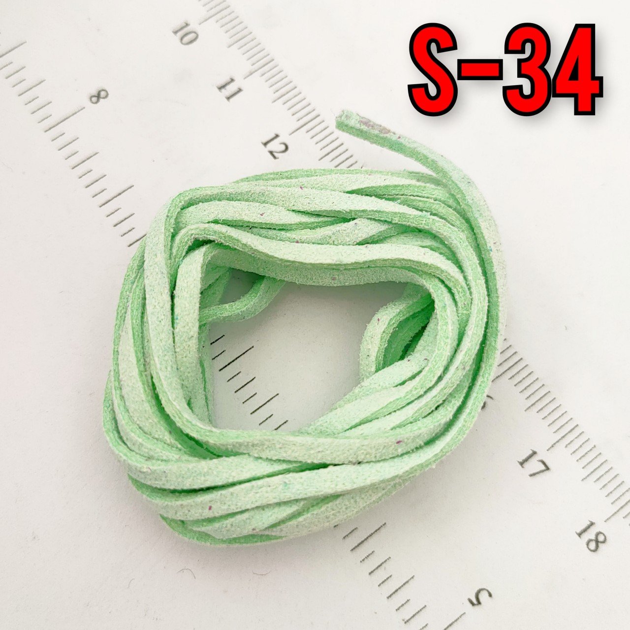 S34 Mint Yeşil Süet ip