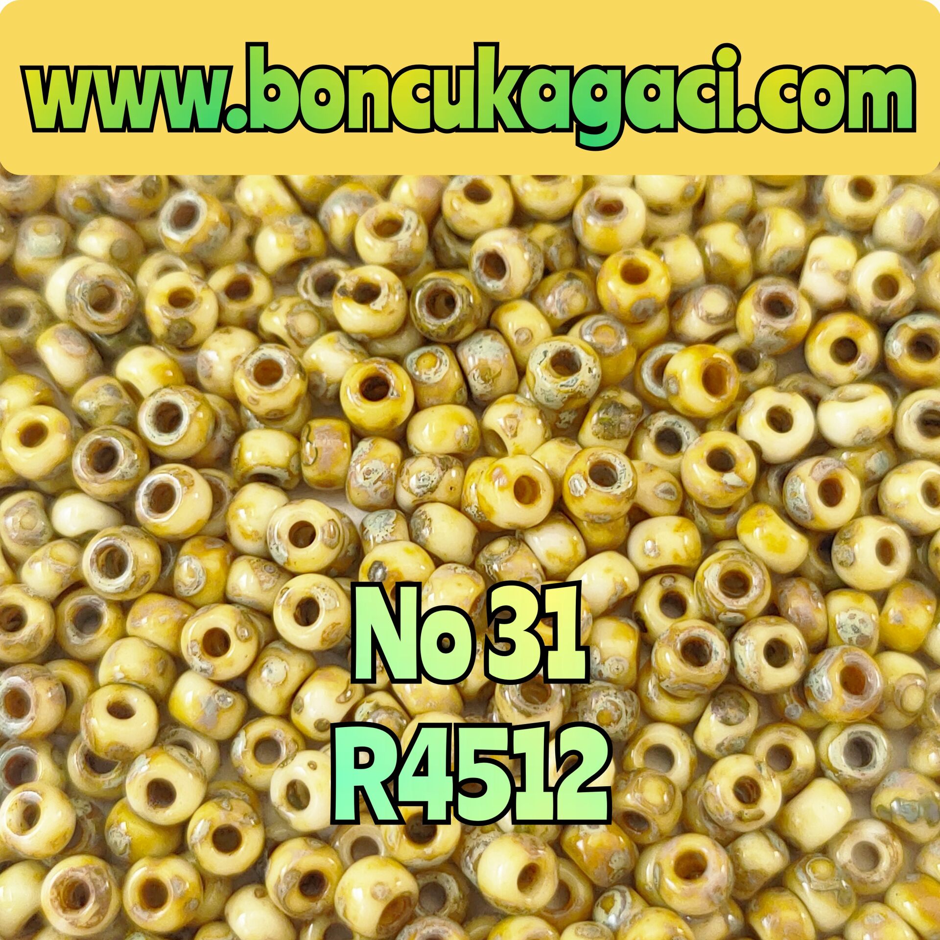 Miyuki Kum Boncuk , Miyuki Round Boncuk 8/0 No: 31 10 gr