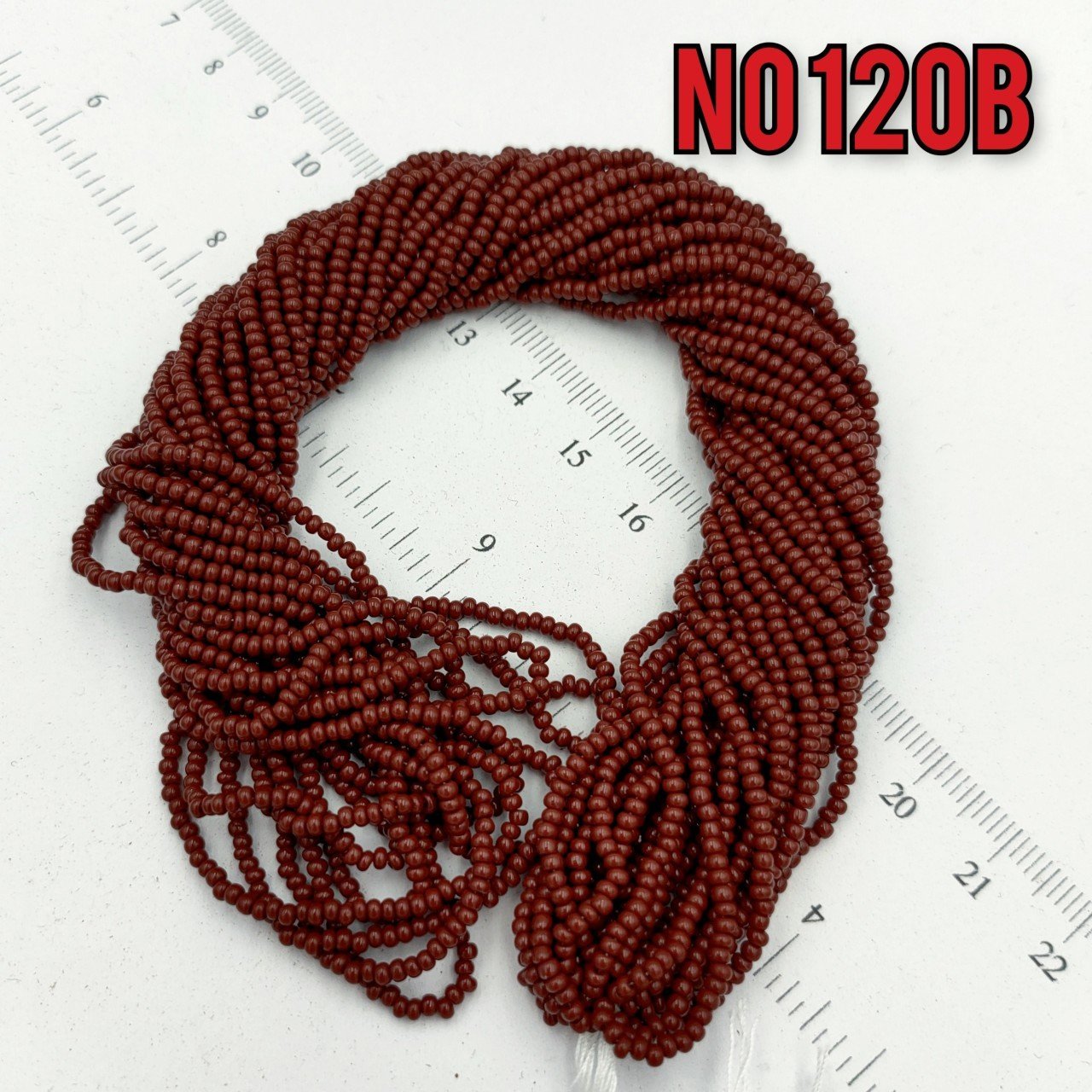 No: 120 B Opak Bordo-Kahve Preciosa Dizi Kum Boncuk 11/0
