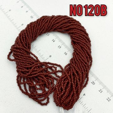 No: 120 B Opak Bordo-Kahve Preciosa Dizi Kum Boncuk 11/0