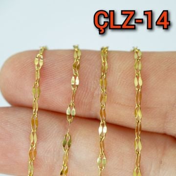 ÇLZ-14 Altın Renk 304 Çelik Dudak Zincir