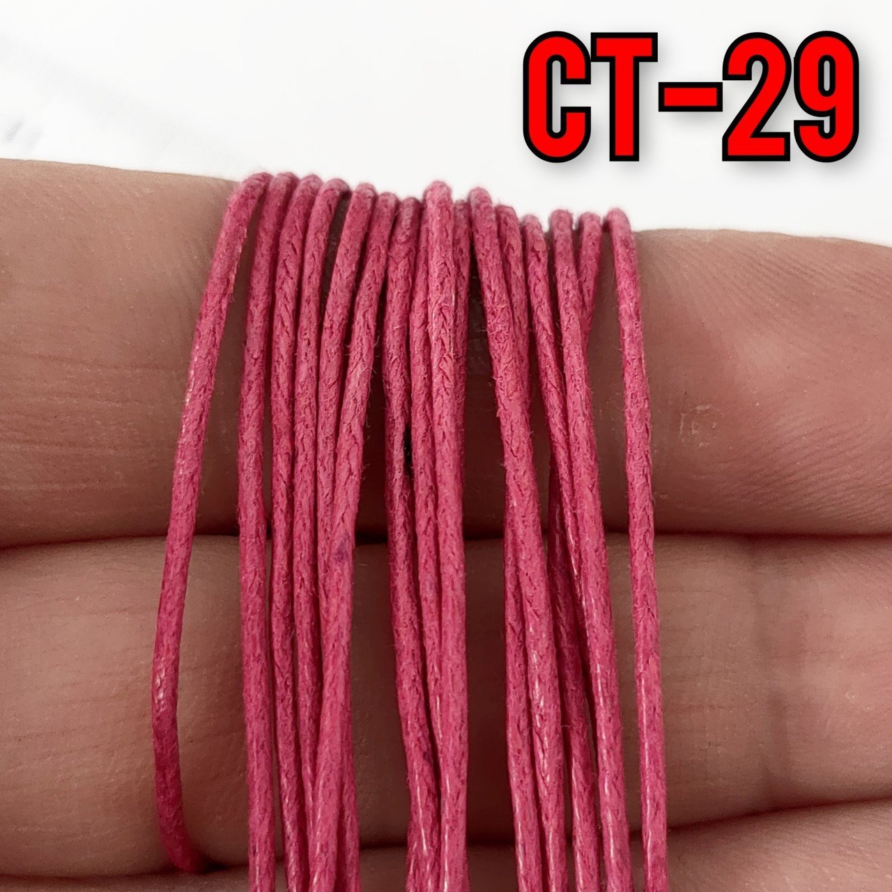 CT-29 Koyu Pembe 1 mm Koton İp