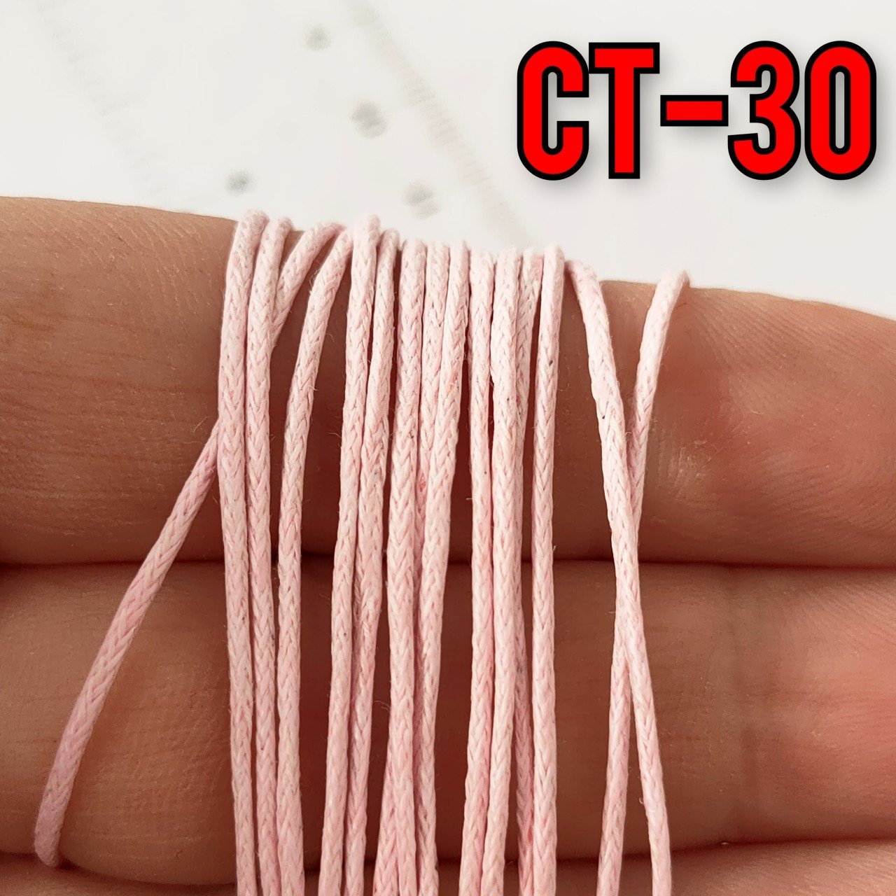 CT-30 Açık Pembe 1 mm Koton İp