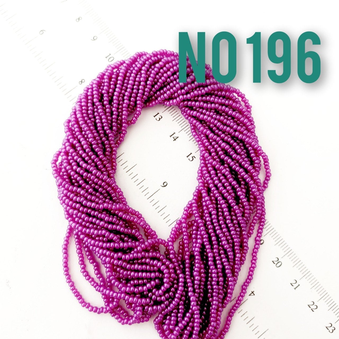 No: 196 Sedefli Mor Preciosa Dizi Kum Boncuk 11/0