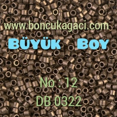 NO:012 Miyuki Delica , Miyuki Boncuk 10/0 DBM322 Mat Bakır 5 gr