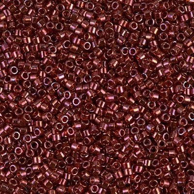 NO:189 Miyuki Delica Boncuk 11/0 DB116  Kırmızı, Şeffaf