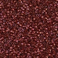 NO:189 Miyuki Delica Boncuk 11/0 DB116  Kırmızı, Şeffaf