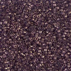 NO:180 Miyuki Delica Boncuk 11/0 DB117 metalik şeffaf kızıl mürdüm