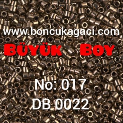 NO:017 Miyuki Delica , Miyuki Boncuk 10/0 DBM22 Parlak Koyu Bakır 5 gr