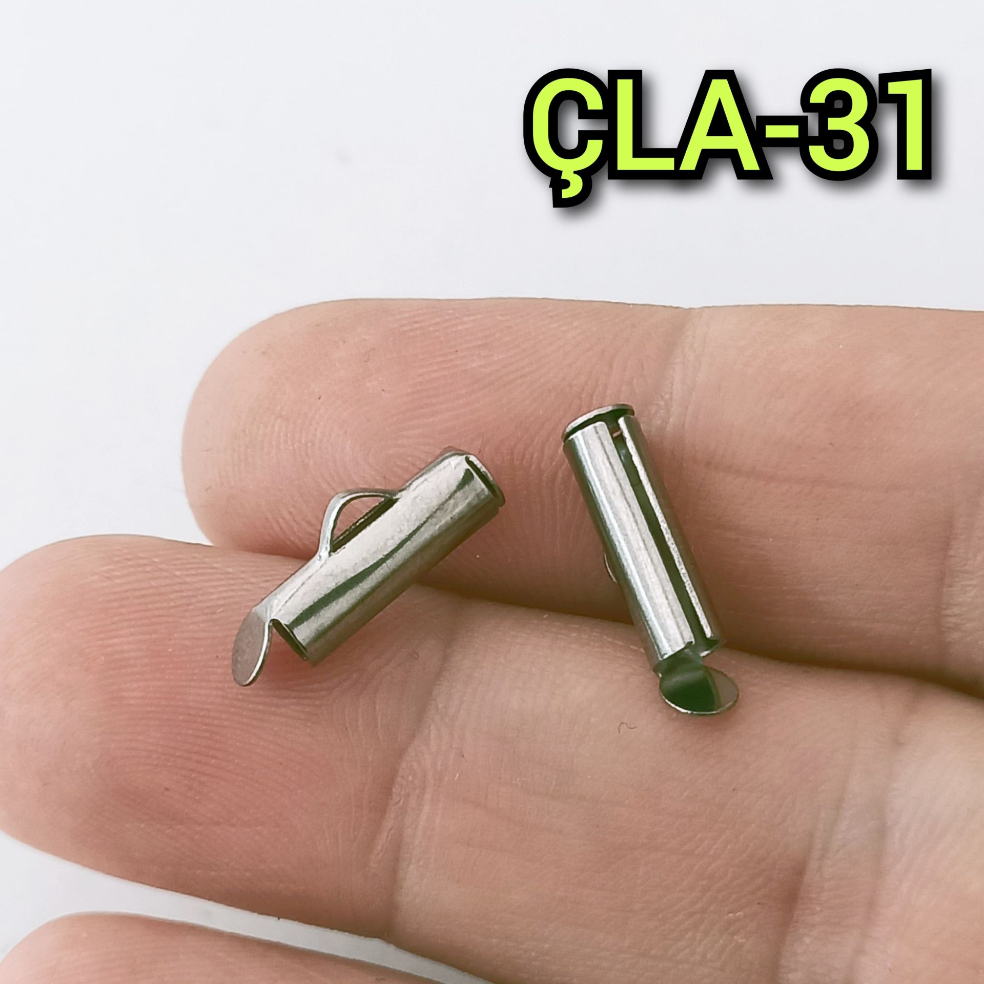 ÇLA-031 A Kalite Gümüş Renk 316L Çelik Korniş Kapama 13 mm