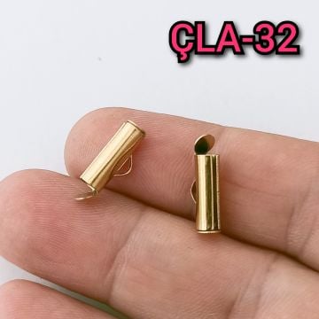 ÇLA-032 A Kalite Kaplama Altın Renk 316L Cerrahi Çelik Korniş Kapama 13 mm
