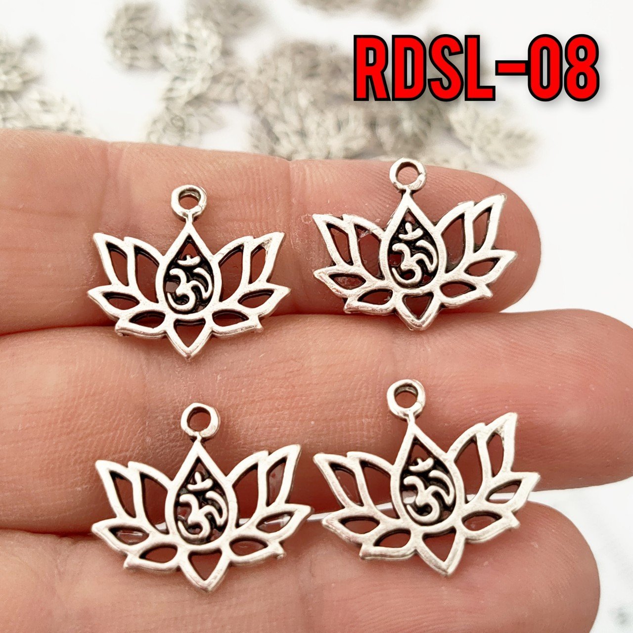 RDSL-08 Gümüş Kaplama Lotus Sallantı