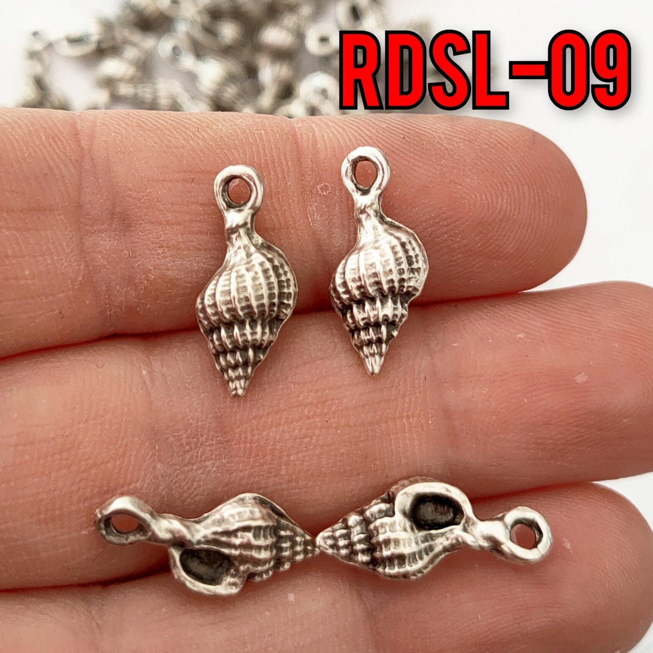 RDSL-09 Gümüş Kaplama Midye Sallantı