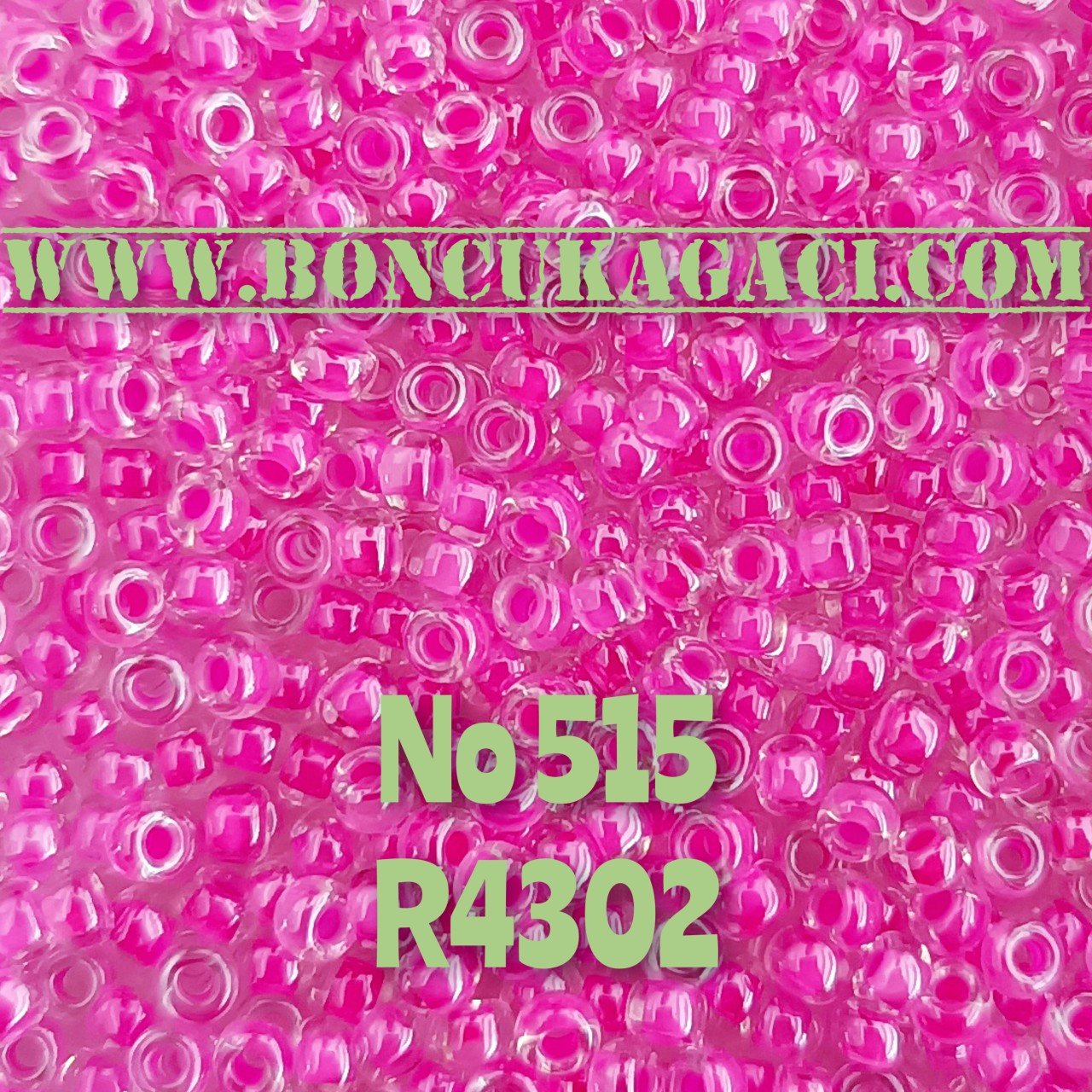 Miyuki Kum Boncuk , Miyuki Round Boncuk 11/0 No:515 R4302 Parlak Pembe-Lila 10 gr