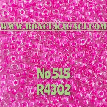 Miyuki Kum Boncuk , Miyuki Round Boncuk 11/0 No:515 R4302 Parlak Pembe-Lila 10 gr