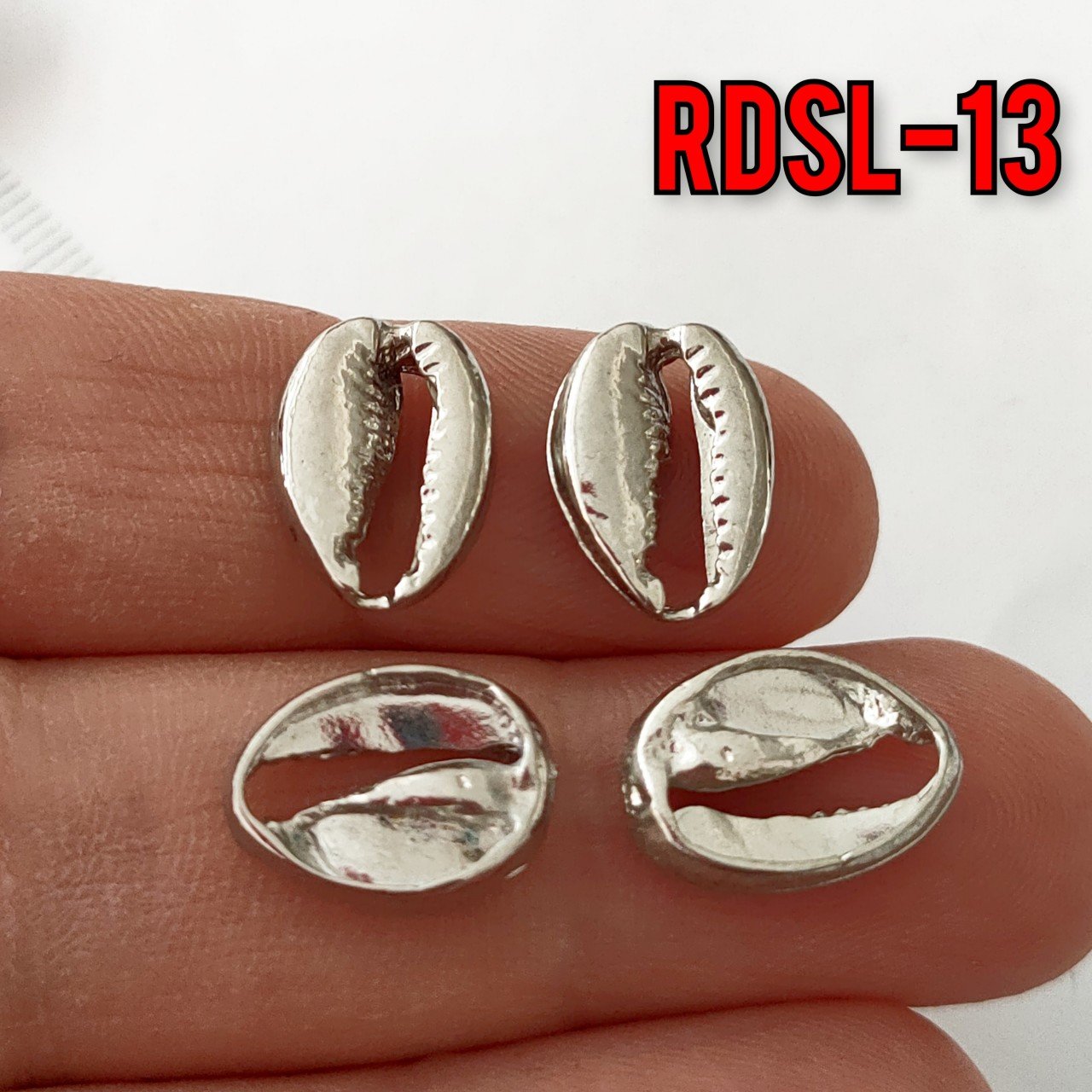 RDSL-13 Rodyum Kaplama Devedişi Midye 1.5 cm