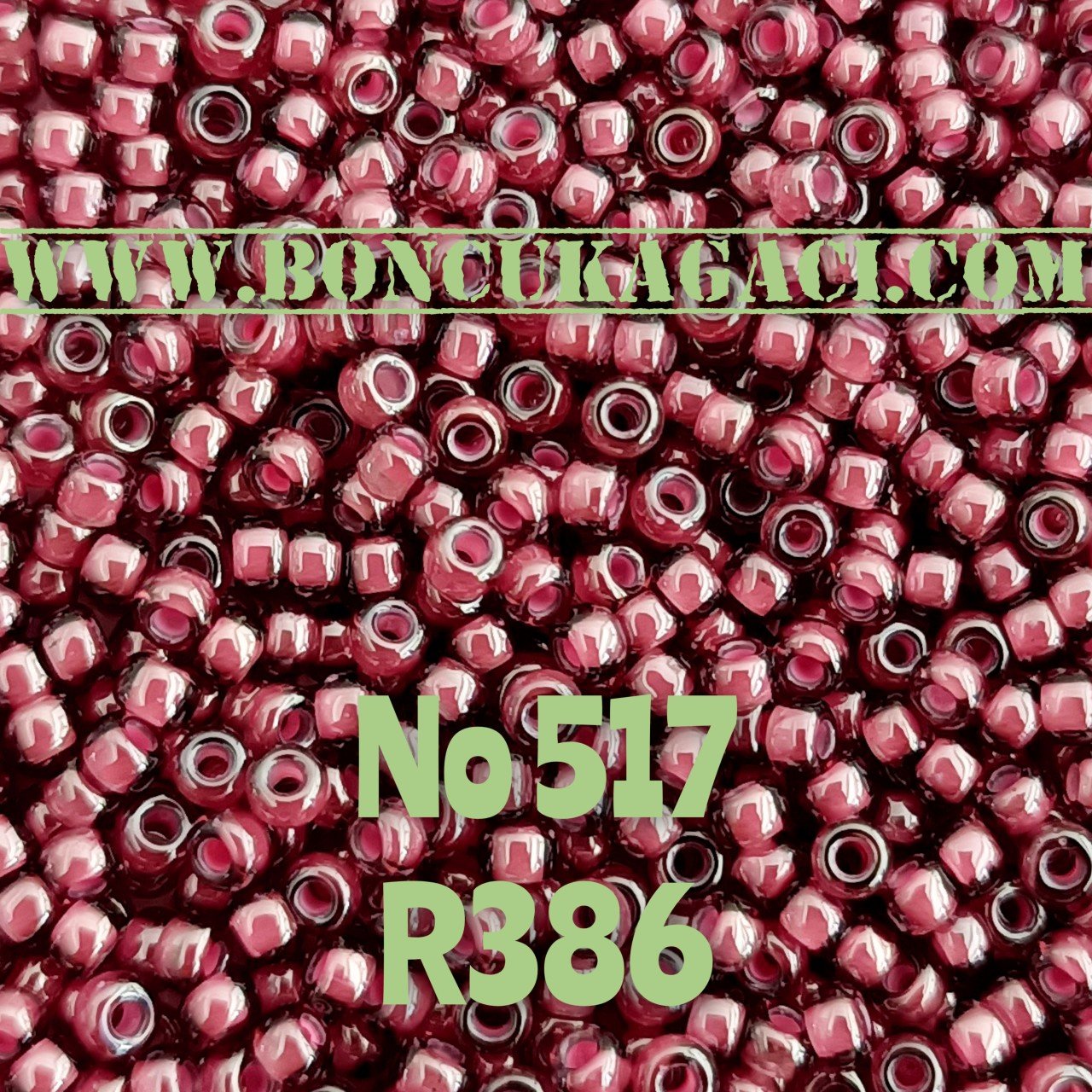 Miyuki Kum Boncuk , Miyuki Round Boncuk 11/0 No:517 R386 Parlak Mor 10 gr