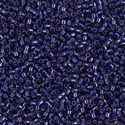 NO:245 Miyuki Delica , Miyuki Boncuk 11/0 DB183 Mavi, Şeffaf, İçi Kaplamalı