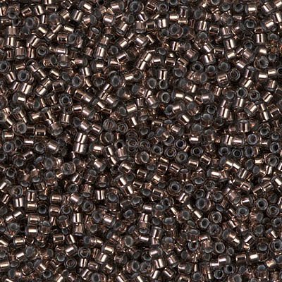 NO:174 Miyuki Delica Boncuk 11/0 DB184  Kahverengi, Şeffaf, Kristal