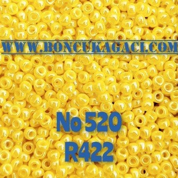 Miyuki Kum Boncuk , Miyuki Round Boncuk 11/0 No:520 R422 Parlak Sarı 10 gr