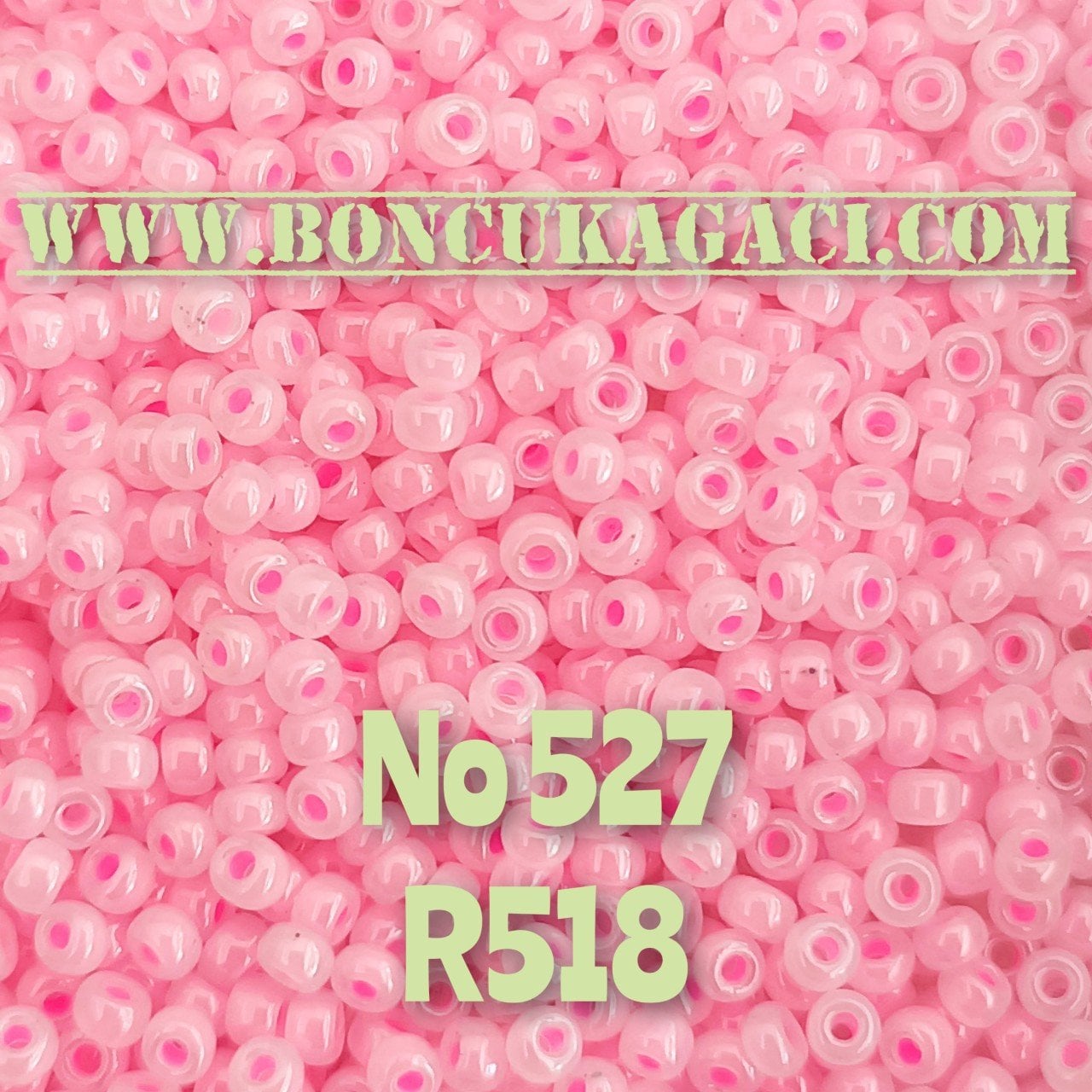Miyuki Kum Boncuk , Miyuki Round Boncuk 11/0 No:527 R518 Parlak Karanfil Pembe 10 gr