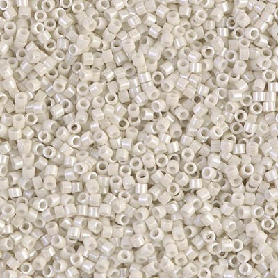 NO:257 Miyuki Delica , Miyuki Boncuk 11/0 DB211 Kemik Beyaz parlak
