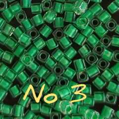 1.8 mm No:03 Miyuki Küp Boncuk , Miyuki Square Boncuk 5 gr Yeşil