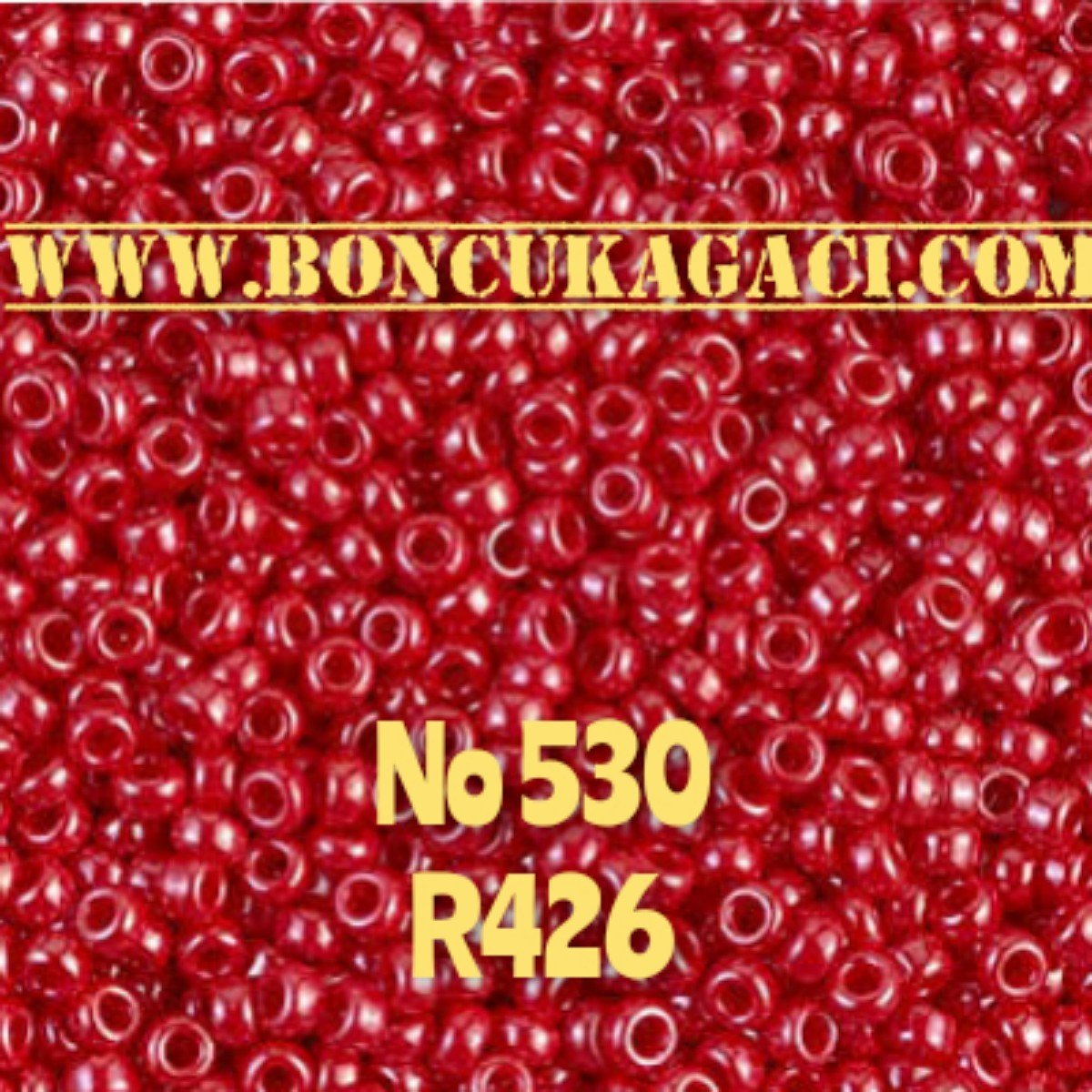 Miyuki Kum Boncuk , Miyuki Round Boncuk 11/0 No:530 R426 Parlak Kırmızı 10 gr