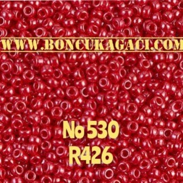 Miyuki Kum Boncuk , Miyuki Round Boncuk 11/0 No:530 R426 Parlak Kırmızı 10 gr