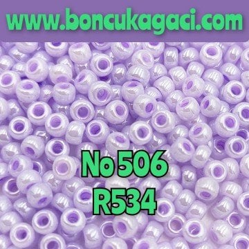 Miyuki Kum Boncuk , Miyuki Round Boncuk 8/0 No: 506 R534 Parlak Lavanta Lila 10 gr