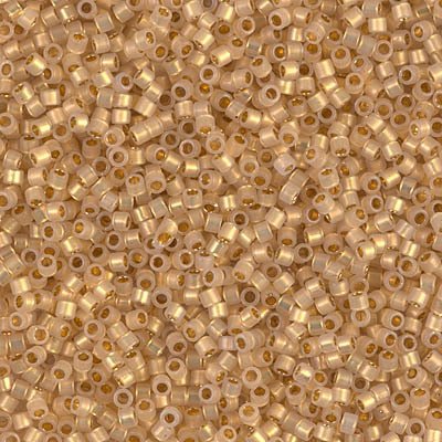 NO:269 Miyuki Delica Boncuk 11/0 DB230 24 Ayar Altın Kaplama Kristal Opal