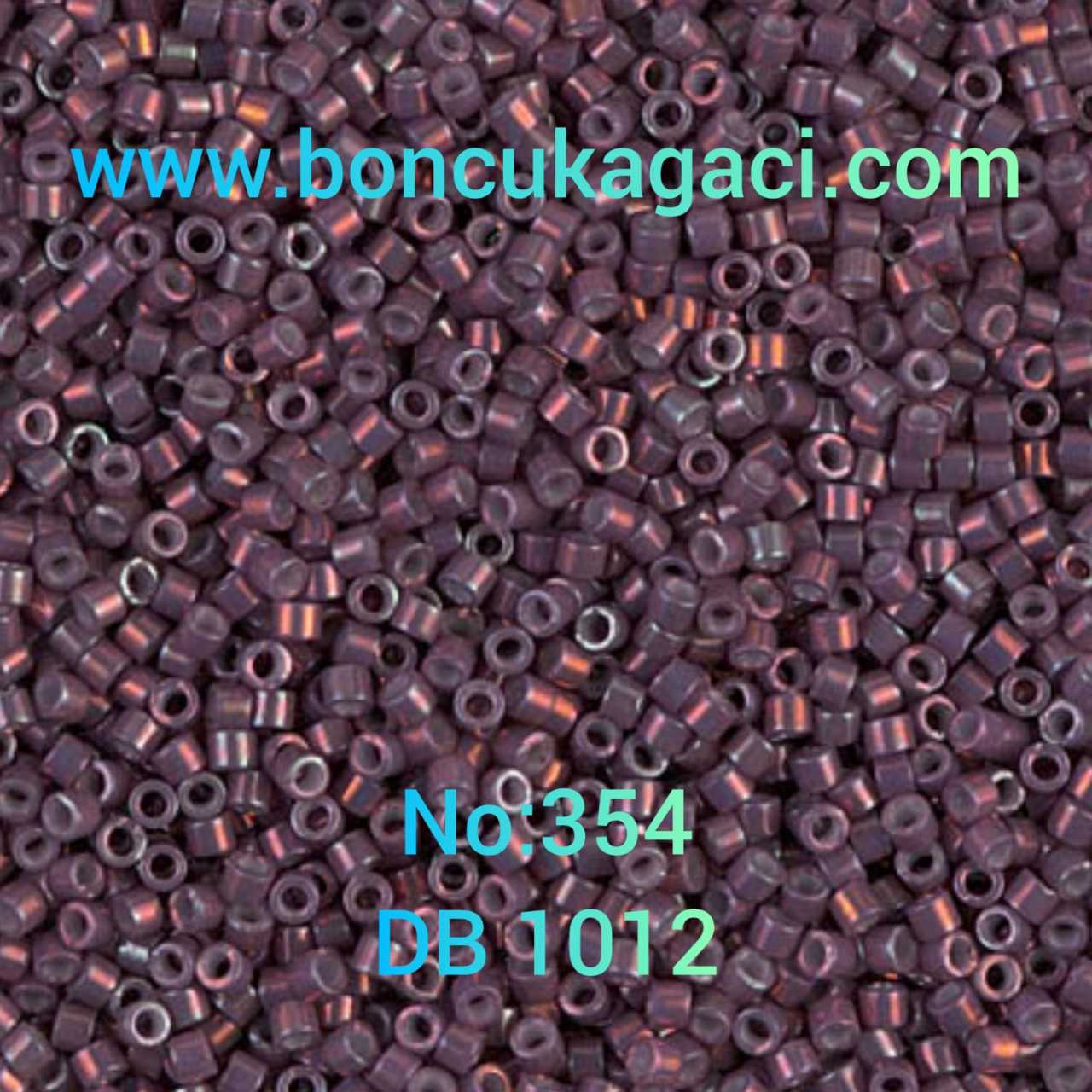 NO:354 Miyuki Delica , Miyuki Boncuk 11/0 DB1012 Metalik Koyu Mürdüm