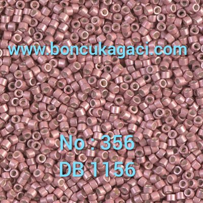 NO:356 Miyuki Delica Boncuk 11/0 DB1156 Galvaniz Mat Pembe
