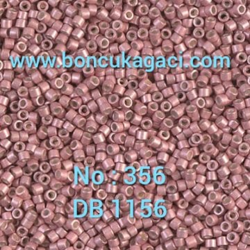 NO:356 Miyuki Delica Boncuk 11/0 DB1156 Galvaniz Mat Pembe