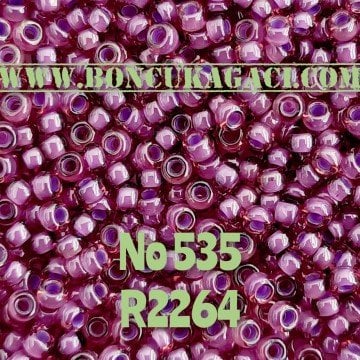 Miyuki Kum Boncuk , Miyuki Round Boncuk 11/0 No:535 R2264 Parlak Lavanta Mor 10 gr